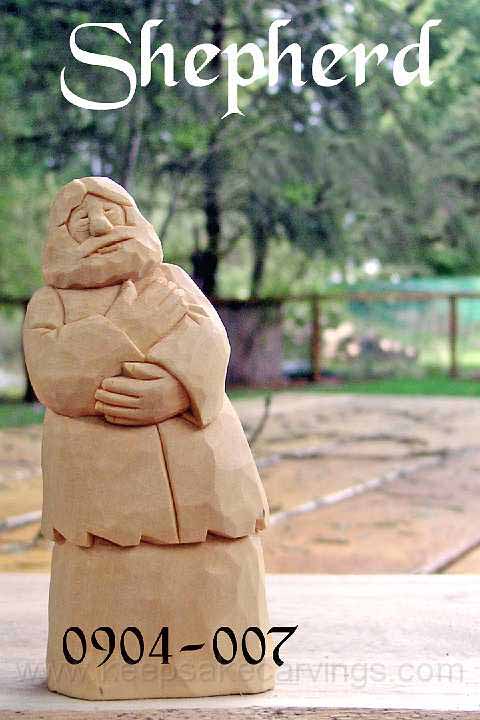 shepherd carving standing
